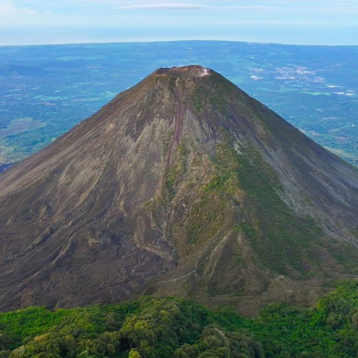 Izalco Volcano rising above the countryside